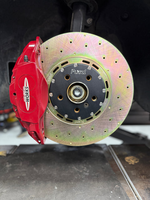 Platz1 360mm (14.17") Front 2-PC Floating Brake Disc Rotors SET for Mini F56 GP3 (Drilled Type)