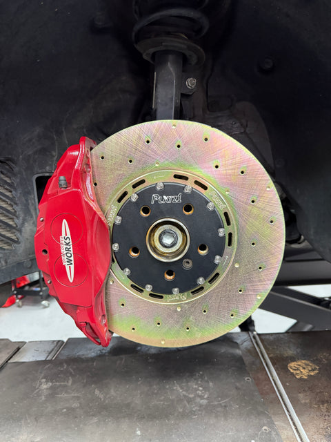 Platz1 360mm (14.17") Front 2-PC Floating Brake Disc Rotors SET for Mini F56 GP3 (Drilled Type)