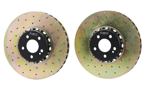 Platz1 360mm (14.17") Front 2-PC Floating Brake Disc Rotors Upgrade for Benz AMG C43 (W205) 2016-2018--Drilled Type