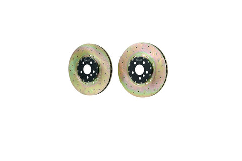 Platz1 360mm (14.17") Front 2-PC Floating Brake Disc Rotors SET for Mini F56 GP3 (Drilled Type)