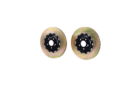 Platz1 360mm(14.17") REAR 2-PC Floating Brake Discs Upgrade for Benz GT63s 4-matic+ X290  --Cross Slotted and Dimpled Type