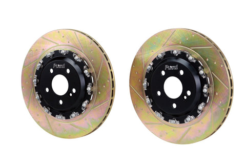 Platz1 360mm(14.17") REAR 2-PC Floating Brake Discs Upgrade for Benz GT63s 4-matic+ X290  --Cross Slotted and Dimpled Type