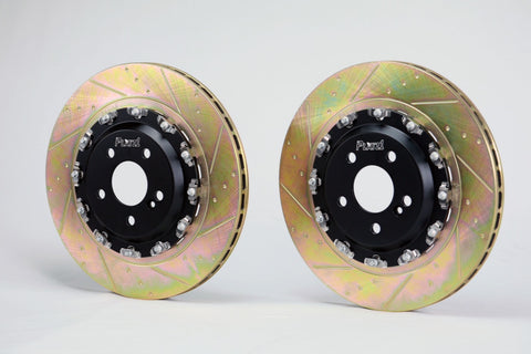 Platz1 360mm(14.17") REAR 2-PC Floating Brake Discs Upgrade for Benz GT63s 4-matic+ X290  --Cross Slotted and Dimpled Type