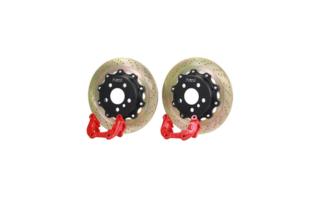 Platz1 325mm (12.8") Rear 2-PC Big Brake Rotors Kit for Mini F56 F57 JCW 14-22 (Drilled Type)