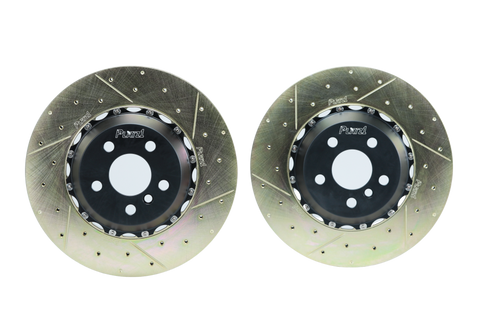 Platz1 Rear 345mm (13.58") 2-PC Floating Brake Disc Rotors Upgrade for Toyota Supra A90