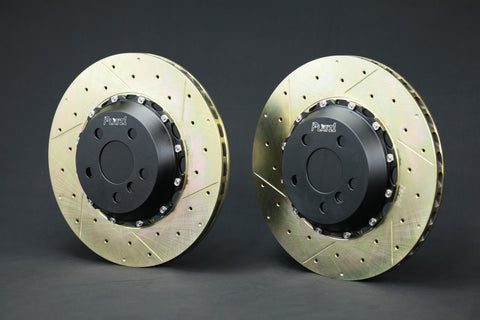 Platz1 Rear 345mm (13.58") 2-PC Floating Brake Disc Rotors Upgrade for Toyota Supra A90