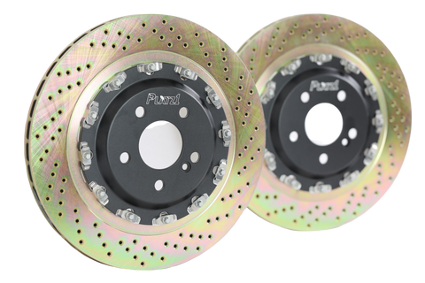 Platz1 360mm (14.17") Rear 2-PC Floating Brake Disc Upgrade Rotor for Benz W205 C63/S AMG