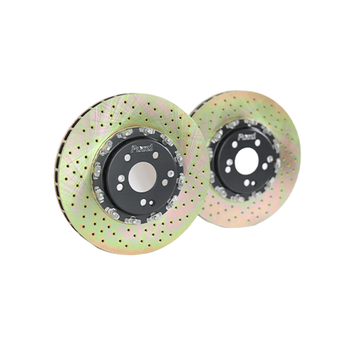 Platz1 360mm (14.17") Front 2-PC Floating Brake Disc Rotors for Benz W205 C63/S AMG--Drilled Type
